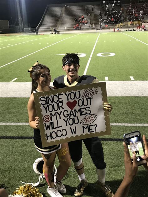 Homecoming proposal football player - Today we’re sharing trending HOCO proposal ideas to get your thinking about your big ask. Asking someone to the homecoming dance is an important step for many students. It can be nerve-wracking to approach someone you like, but there are many creative ways to make the invitation special. Some students choose to use signs or …